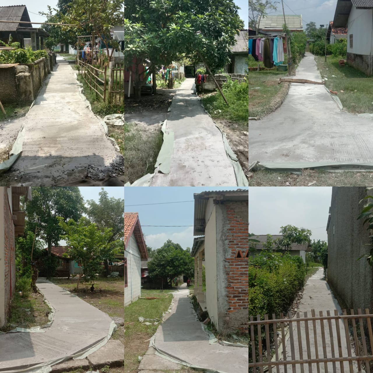 Poto istimewa: pengecoran jalan di desa pacing