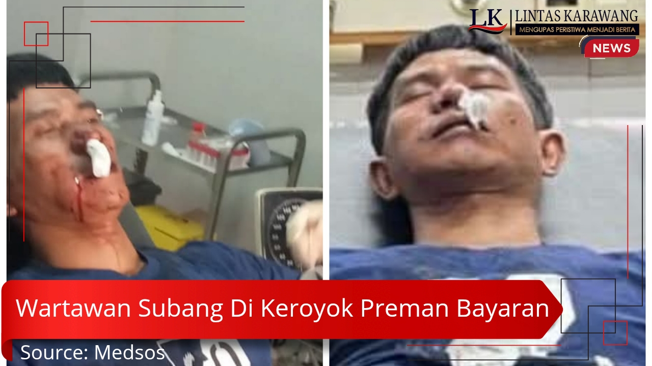 Poto kekerasan terhadap wartawan subang oleh preman bayaran yang sedag dirawat di rumah sakit