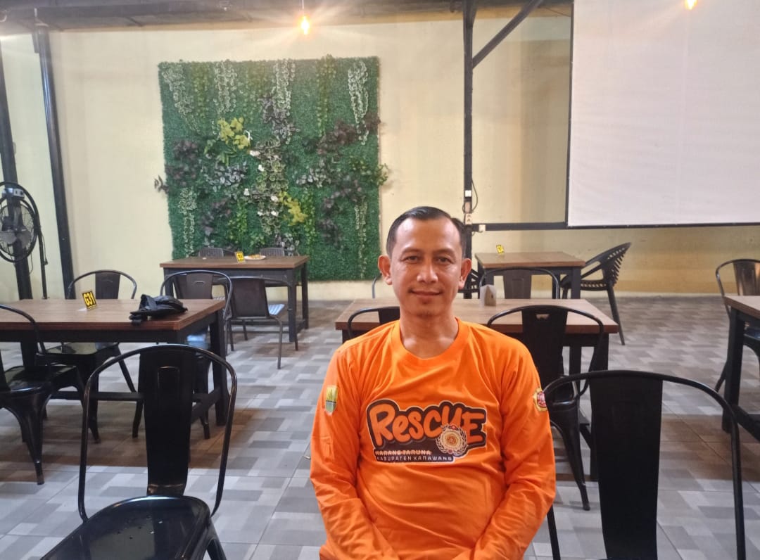 Anggota DPRD Kabupaten Karawang Komisi III, H. Erik Heryawan K, SE, yang juga menjabat sebagai Dewan Kehormatan Rescue Katar Karawang