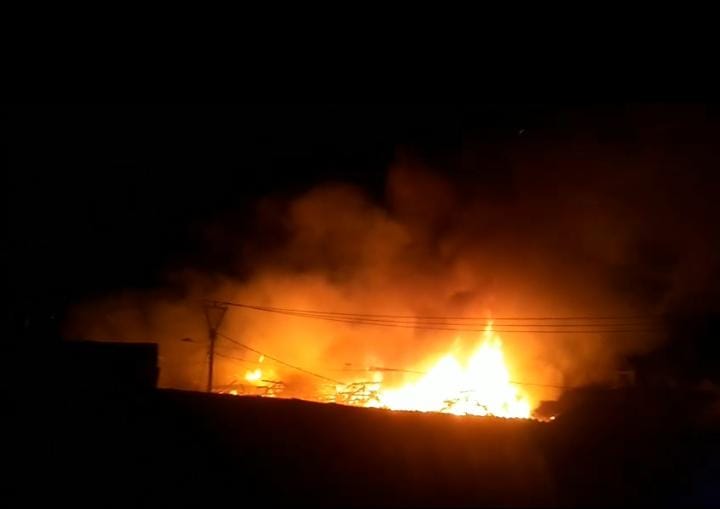 Doc istimewa : Pasar Bojong Bekasi dilalap si jago merah