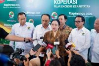 Keterangan Poto: Rapimnas DEKOPIN 2025 yang dihadiri oleh para tokoh parlemen dan pejabat tinggi negara di jakarta.