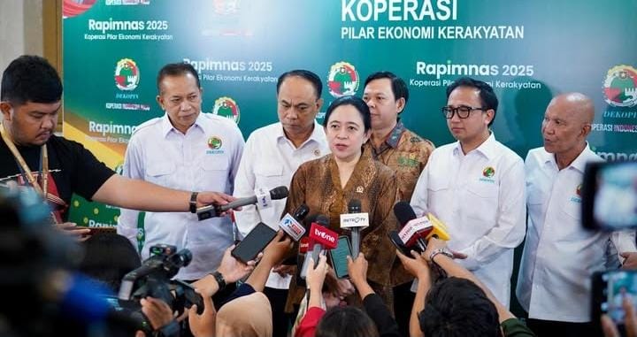 Keterangan Poto: Rapimnas DEKOPIN 2025 yang dihadiri oleh para tokoh parlemen dan pejabat tinggi negara di jakarta.