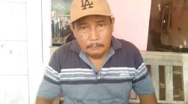 Poto Sarmo saat diwawancarai 