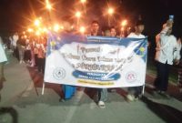 Doc istimewa: masyarakat Kedungwaringin menyambut tahun baru islam 1447H gelar pawai obor dan doa bersama