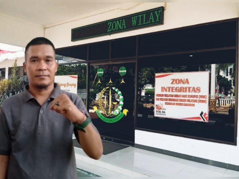 Keterangan Poto: Ketua umum Getar Indonesia Victor Edison S.H, memberikan apresiasi kepada Kejagung dan Kejari Karawang