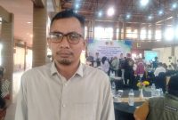 Doc istimewa: Ketua Pelaksana Tugas (Plt.) PWI Karawang, Mustapid, saat acara OKK di Hotel Sutan Raja Bandung