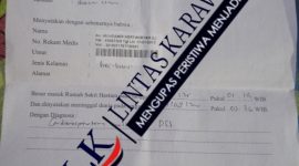 Surat keterangan kematian resmi dari Rumah Sakit Hastien