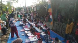 Keterangan Poto: Warga Grand Kedung Waringin Gelar Lomba Mewarnai Sambut HUT RI ke-80