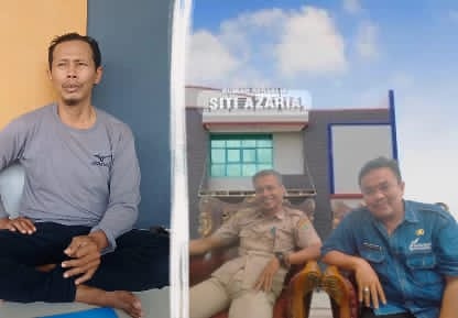 Keterangan Poto: watariyadi(sebelah kiri) dan Torich kepala bidang pelayanan pencatatan sipil Disdukcapil Karawang(sebelah kanan) saat diwawancarai