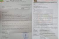 Surat pemberitahuan Unras dan penolakan Unras 