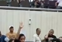 Poto saat Sekretaris Umum Forum Karawang Utara Bergerak (FKUB), Nana Satria Permana dalam Rdp