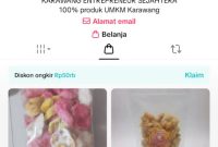 Keterangan Poto: toko online shop Kersa di platform media sosial