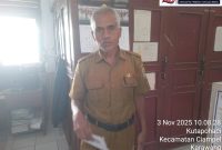 Surat konfirmasi saat diterima pihak sekolah SMPN 1 Ciampel 