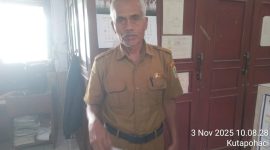 Surat konfirmasi saat diterima pihak sekolah SMPN 1 Ciampel 