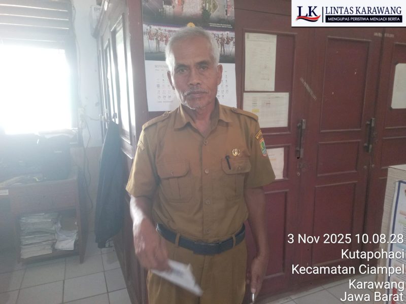 Surat konfirmasi saat diterima pihak sekolah SMPN 1 Ciampel 