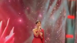 Poto: Anggi Oktaviani saat audisi bernyanyi salah satu program televisi