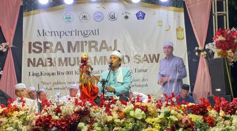 Keterangan Poto: Peringatan Hari Besar Islam Isra Mi’raj Nabi Muhammad SAW 1447 Hijriah di Plawad Arevo