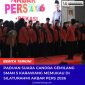 Keterangan Poto: penampilan spektakuler paduan suara candra gemilang sman 5 Karawang (doc istimewa LK)