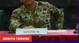 Keterangan Poto: Kepala Pusat Penerangan (Kapuspen) TNI Mayjen Aulia Dwi Nasrullah saat Konferensi pers