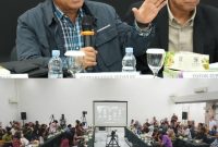 Komaruddin Hidayat, Ketua Dewan Pers rapat uji publik rancangan peraturan Dewan Pers tentang dana jurnalisme (sumber poto: Dewan Pers)