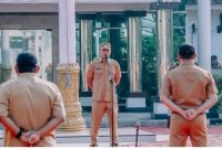 Keterangan Poto: Asep Aang Rahmatullah Sekretaris Daerah Kabupaten Karawang menegaskan pentingnya penerapan prinsip 4P dalam pelaksanaan pelayanan publik oleh Aparatur Sipil Negara