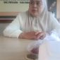 Keterangan Poto: Hj.Juhariah Kepala Desa Kuta Makmur, saat menggelar milangkala ke 50 tahun