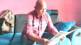 Keterangan Poto: Gunawan salah satu calon kandidat Pilkades 2026 Desa Cengkong