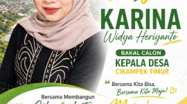 Poto: Karina Widya, Bakal Calon Kepala Desa Cikampek Timur di Pilkades 2026