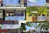 Bapenda mendistribusikan spanduk edukatif bertema “Ayo Bayar PBB Tepat Waktu” di berbagai titik strategis