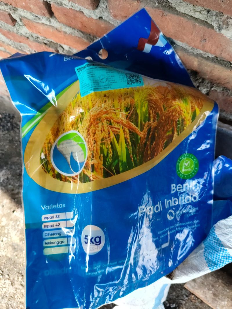 Keterangan Foto: Diduga Disunat, Bantuan Bibit Padi di Rengasdengklok Malah Jadi Beras