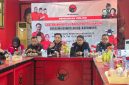 Keterangan Foto: BAWASLU berkunjung ke kantor DPC PDIP membahas pemutakhiran data kepengurusan partai politik serta penguatan kelembagaan