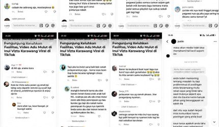 Keterangan Foto: beragam komentar warganet pro dan kontra tentang Inul Vizta karaoke Karawang