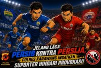 Keterangan Foto: AKBP Fiki N. Ardiansyah Kapolres Karawang menyampaikan pesan tegas kepada suporter Persija dan Persib jaga kondusifitas