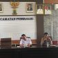 Keterangan Foto: Iptu Cahya Hardiansyah Kapolsek Purwasari tekankan Kamtibmas di rapat Minggon Kecamatan Purwasari