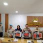Keterangan Foto: Jajaran Polres Karawang konferensi pers terkait pembunuhan pelajar di daerah batujaya