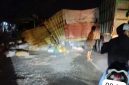 Foto: kecelakaan lalu lintas dijalan lingkar luar tanjungpura klari karawang