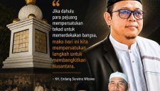 Keterangan Foto: Wibawa Nusantara bersama Forum Pondok Pesantren Kabupaten Karawang menggelar silaturahmi kebangsaan di Tugu Kebulatan Rengasdengklok