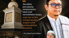 Keterangan Foto: Wibawa Nusantara bersama Forum Pondok Pesantren Kabupaten Karawang menggelar silaturahmi kebangsaan di Tugu Kebulatan Rengasdengklok