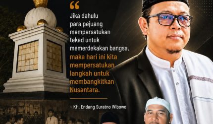 Keterangan Foto: Wibawa Nusantara bersama Forum Pondok Pesantren Kabupaten Karawang menggelar silaturahmi kebangsaan di Tugu Kebulatan Rengasdengklok