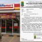 Gambar Alfamart dengan dilengkapi surat Satpol PP kabupaten Karawang 