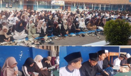 Foto kegiatan rangkaian Maulid Nabi Muhammad Saw di SMPN 2 LEMAHABANG