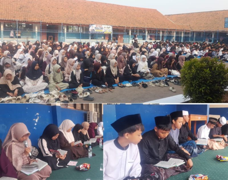 Foto kegiatan rangkaian Maulid Nabi Muhammad Saw di SMPN 2 LEMAHABANG