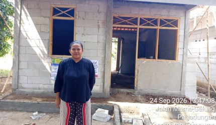 Rumah Harapan memiliki hunian yang lebih layak kini dirasakan Siti Nurohman, warga Dusun Kalanasem, RT 07/RW 04, Desa Pagadungan, Kecamatan Tempuran, Kabupaten Karawang
