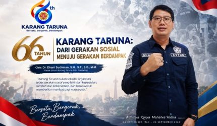 66 TAHUN KARANG TARUNA: DARI GERAKAN SOSIAL MENUJU GERAKAN BERDAMPAK