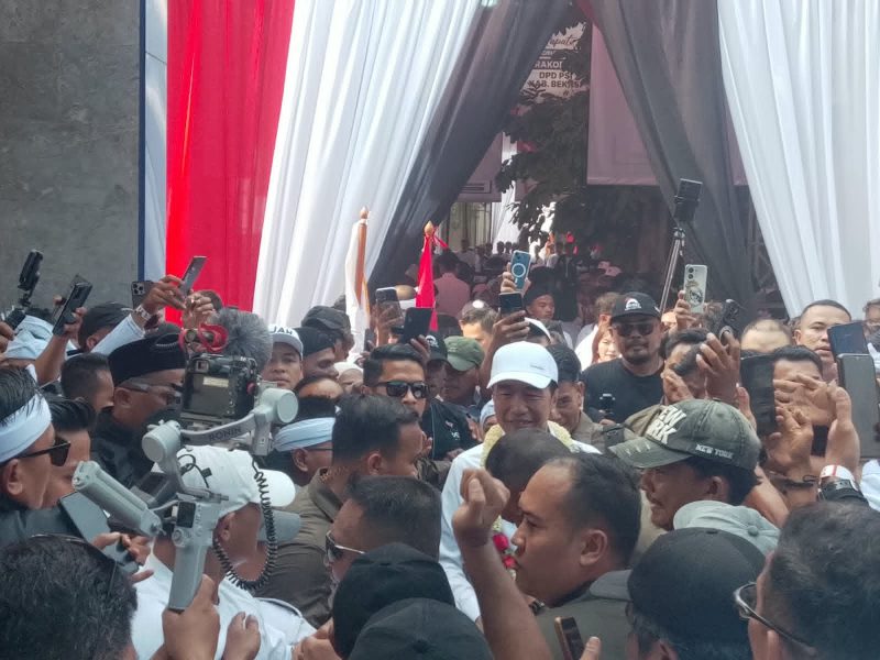 Keterangan: Presiden RI ke 7, Jokowi saat berkunjung ke Cikarang Kabupaten Bekasi