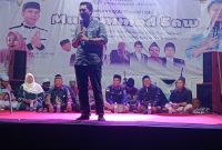 Dokumentasi : Peringatan Maulid Nabi Muhammad SAW di Desa Karyasari, Kecamatan Rengasdengklok, Kabupaten Karawang, berlangsung penuh suasana religius, Selasa (29/09/2026)