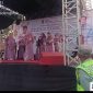 Dokumentasi : Gema selawat dan suasana religius mewarnai Lapangan GB PKK 5, Desa Karyasari, Kecamatan Rengasdengklok, Kabupaten Karawang, Selasa (29/9/2026) sore.