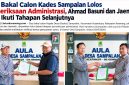 Dokumentasi : Penyerahan dokumen klarifikasi dilaksanakan di Aula Kantor Desa Sampalan, Kecamatan Kutawaluya, Kabupaten Karawang, Rabu (30/09/2026).
