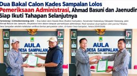 Dokumentasi : Penyerahan dokumen klarifikasi dilaksanakan di Aula Kantor Desa Sampalan, Kecamatan Kutawaluya, Kabupaten Karawang, Rabu (30/09/2026).