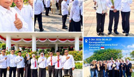 Dokumentasi : Sebanyak 2.251 anggota Badan Permusyawaratan Desa (BPD) dari berbagai desa di Kabupaten Karawang resmi dilantik dan diambil sumpah/janji keanggotaannya untuk masa keanggotaan 2026–2034.